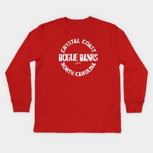Bogue Banks, Crystal Coast, North Carolina Kids Long Sleeve T-Shirt